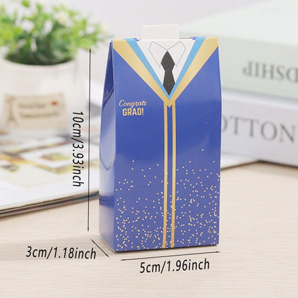 100pcs Graduation Cap Gift Boxes Paper Bachelor Party Favor Packaging Boxes