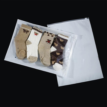 300PCS Zip Lock Plastic Bags Reclosable Resealable Zipper Pouch for Clothes Bag Aimall