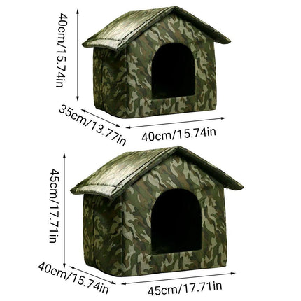 Waterproof Outdoor Cat Nest Stray Pet Hiding Nest Simple Dog House Shelter Bed
