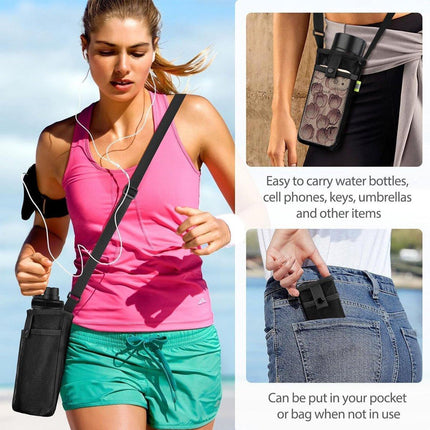 4PCS Outdoor Travel Water Bottle Holder Bag Hanging Pouch for Camping Hiking