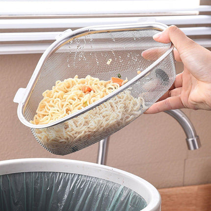 Triangle Sink Strainer Basket Household Kitchen Shelf Leftover Draining Rack