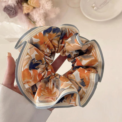 Oversize Large Scrunchies Silk Satin Elastic Hair Hair Bands Rope Tie Ponytail - Aimall
