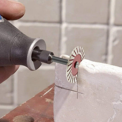 10pcs 40mm Stone Engraving Saw Blades Corrugated Cutting Tools with Handle