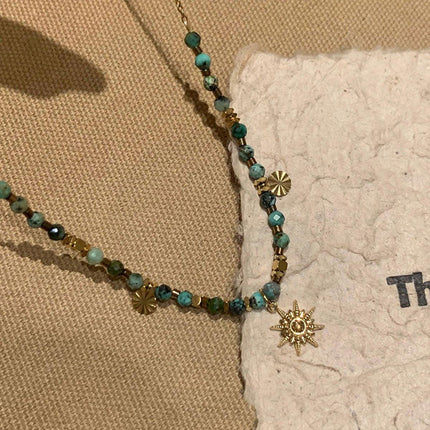 High-End Sun Necklace Light Luxury Fashion Style Distinctive Collar Chain