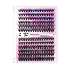 DIY Sectional False Eyelashes Kit 12 Rows with Glue and Tweezers Large Capacity