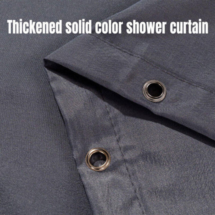 Solid Color Waterproof Shower Curtain Bathroom Decor Resistant Fabric Liner