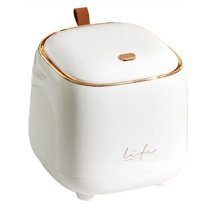 Small Desktop Wastebasket Paper Basket Mini Office Organizer for Desk Storage