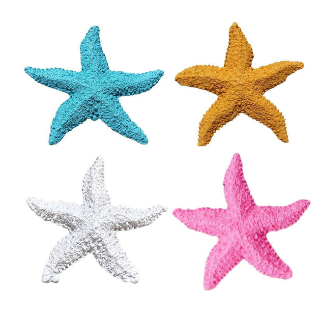 4X Aquarium Resin Starfish Decoration FishTank Marine Simulation Micro Landscape