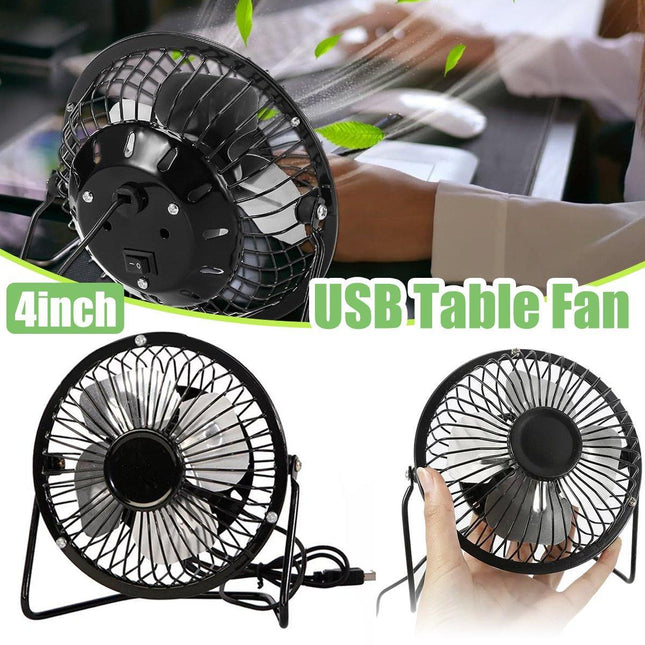 USB Powered Portable Mini Desk Fans Quiet Small Personal Table Cooler Fan