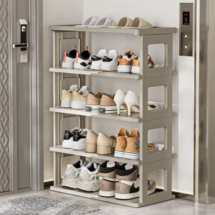 7 Tier Folding Shoe Rack for Easy Storage Space Saver Adjustable Shoe Organizer