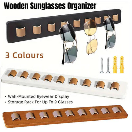 Wall Mount Glasses Storage Rack for Sunglasses Organizer Home Display Rack