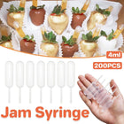 200pcs 4ml Plastic Pipette Dropper Syringe Liquid Measuring Dispensing Tools