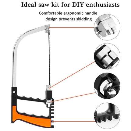 12PCS Mini Hand Saw Multifunction Tool Set for Wood Tile and Plastic Cutting