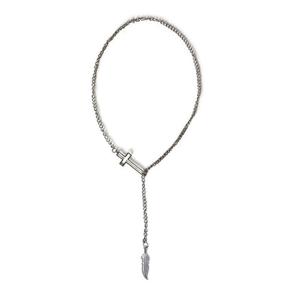 Exaggerated Retro Cross Necklace Women Unique Statement Jewelry Gift Idea