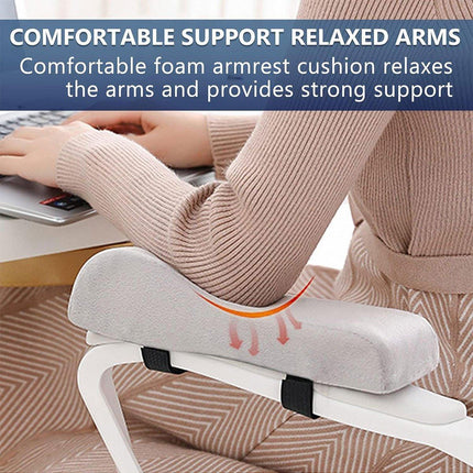 2PCS Elbow Arm Rest Cushion Chair Armrest Pads Memory Foam Office Support Pillow