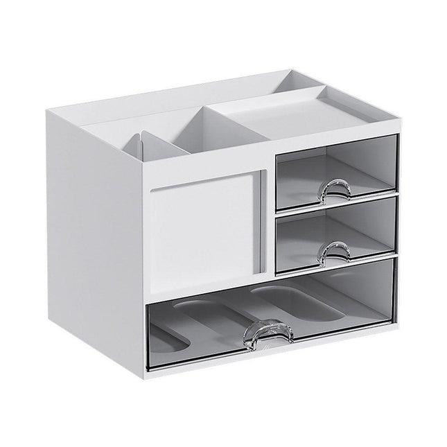 Clear Desktop Organiser Drawer Storage Shelf for Office Home Supplies Durable