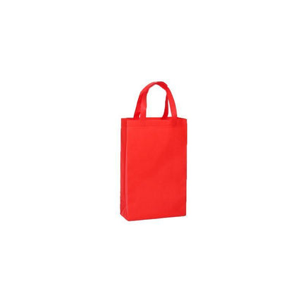 100X Reusable Shopping Bags Tote Bag Washable Eco Friendly Non Woven Folding Bag Red - Aimall