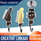 3pcs Guitar Theme Decorative Hooks Wall Mounted Hooks for Home and Office Use