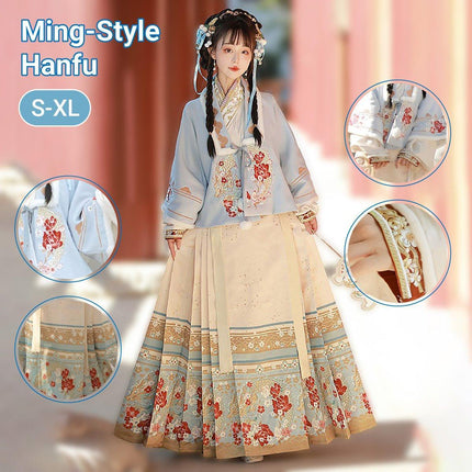 Ming Dynasty Hanfu Female Cashmere Thick Short Jacket Chinese Style Winter Coat