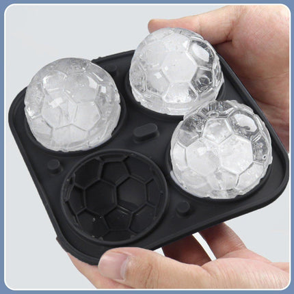 Silicone Ice Cube Mold Large Ice Ball Maker with Lid for Cocktails and Drinks