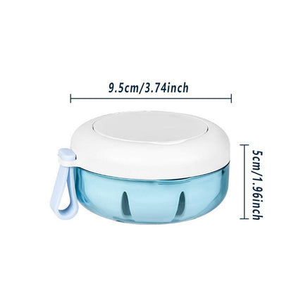 Denture Case Retainer Soaking Box Dental Braces Storage Organizer Travel Holder