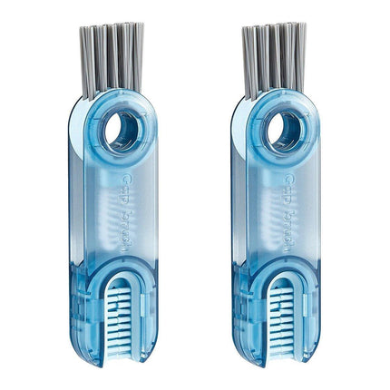 1/2pcs 3-in-1 U Shaped Bottle Thermos Cup Cleaning Brush with Rotating Heads