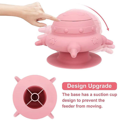 Silicone Pet Feeding Device Anti-choking Bionic Breast-feeding Water Feeder