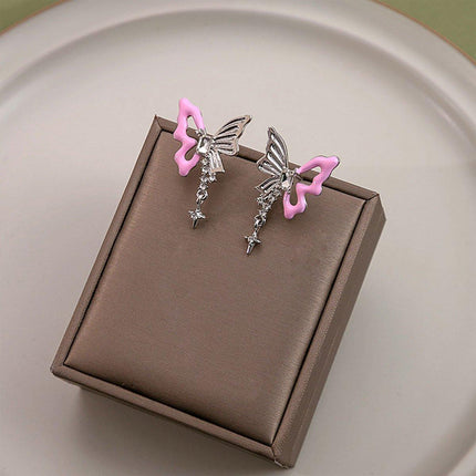 Stylish Hollow Butterfly Earrings for Women Lightweight Fashion Jewelry Elegant
