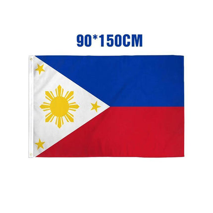 Large Philippines Filipino Flag Heavy Duty Outdoor 90 X 150 CM - 3ft x 5ft - Aimall
