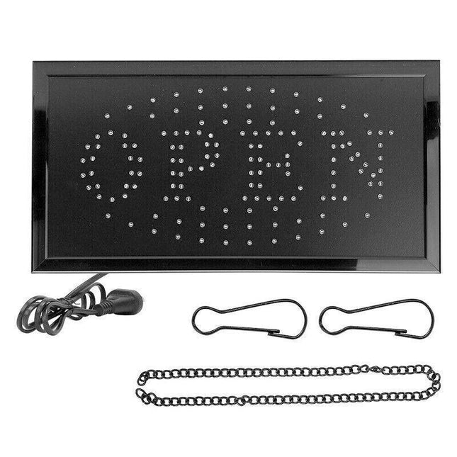 Super Bright Open Led Neon Sign Light Plate For Shop Restaurant Bar 48X25Cm 240V - Aimall