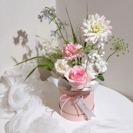 10pcs Clear Round Hug Bucket for Flower Arrangement Bouquet Packaging Supplies
