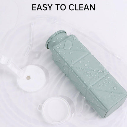 620ml Silicone Folding Water Bottle Food Grade Outdoor Sports Kettle High Temp