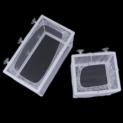 2pcs Fish Breeding Hatchery Box Juvenile Isolation Net Fry Spawning Incubator