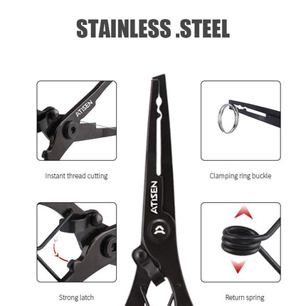 Stainless Steel Fishing Forceps Set Multi-Function Fish Controller Hook Remover