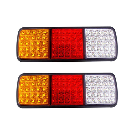 2pcs 75 LED Tail Lights 12V Brake Reverse Indicator Ute Trailer Truck Boat