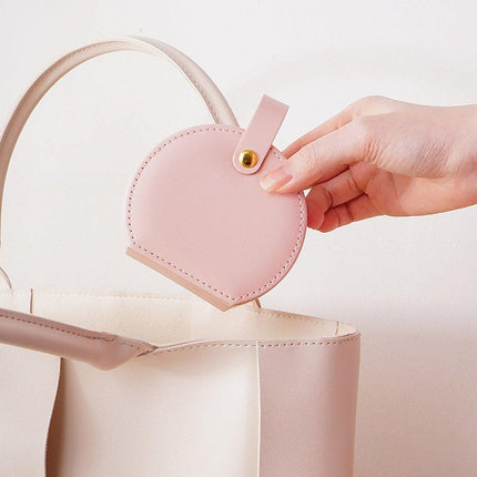 Small Portable Leather Jewelry Box Travel Case for Necklace Ring Earring Storage