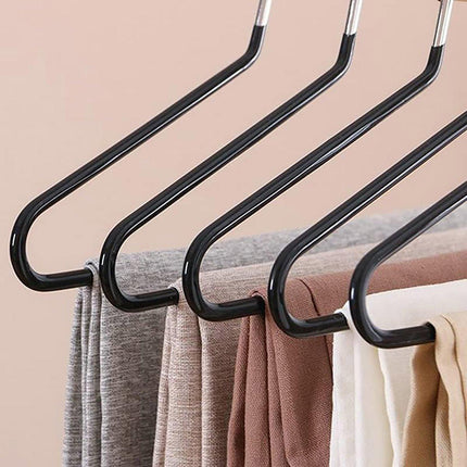 10PCS Goose Shaped Pants Rack Non Slip Z Shaped Pants Clip Wardrobe Storage Clip