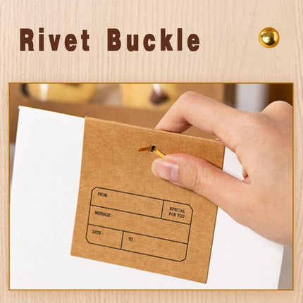 60PCS Folded Kraft Paper Biscuit Kraft Cardboard paper Creative Decorative Paper