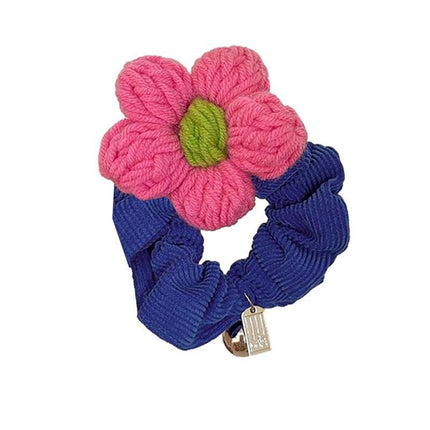 Corduroy Flower Hair Scrunchies Ponytail Holder Hair Ties Rope Hair Accesorries - Aimall