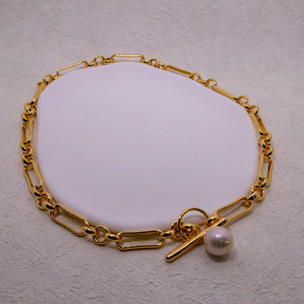 Chain Vintage OT Clasp Necklace Elegant Jewelry for Women Fashion Necklace
