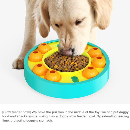 Interactive Slow Feeder Toy for Dogs Cats Pet Puzzle Hidden Treat Food Dispenser