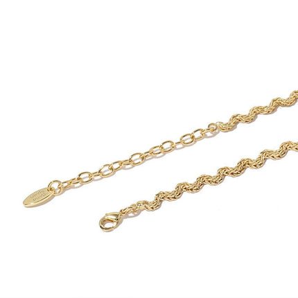 Vintage Retro Style Curved Chain Necklace for Women Fashion Jewelry Accessory