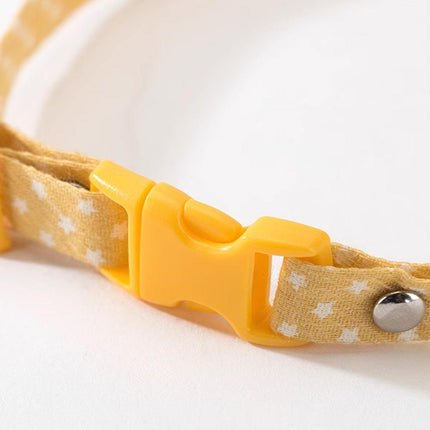 Adjustable Pet Collar with Buckle and Bell for Kitten and Dog Wearable Accessory