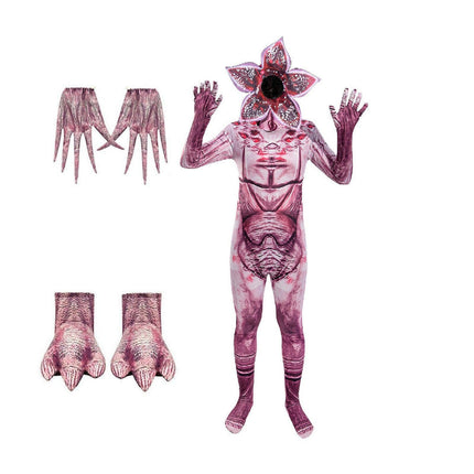 Man-eating Flower Jumpsuit Halloween Horror Cosplay Leotard Costume Kids Adult Same Strange Story