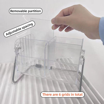 6 Compartment Remote Control Organizer Miscellaneous Shelf Living Room Storage