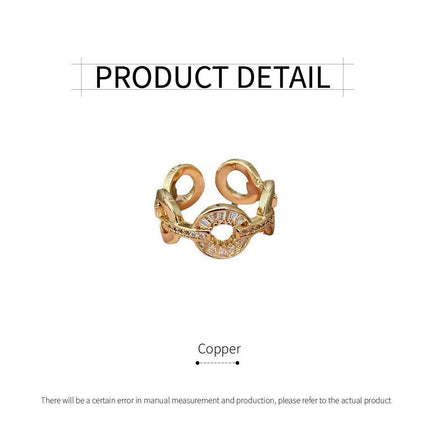 Adjustable Circle Ring Opening Fashion Jewellery Women Trendy Accessories