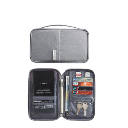 Waterproof Passport Holder Travel Document Wallet RFID Bag Family Case Organizer S - Aimall