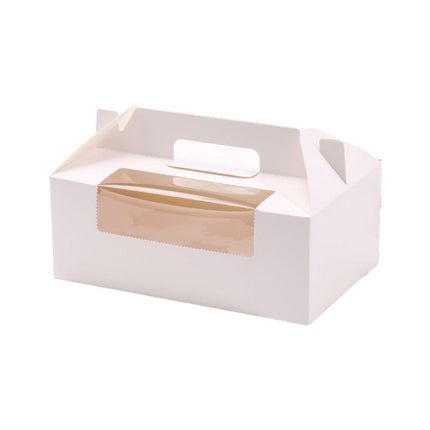 25pcs Portable Cupcake Packaging Box with Transparent Window for Easy Opening