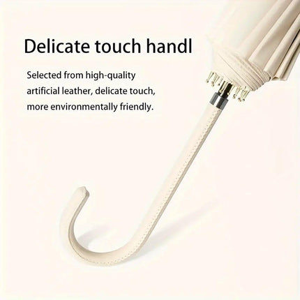 Large 16 Bone Automatic Umbrella Unisex Long Handle Dual Use Rain Sun Umbrella