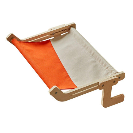 Window Hanging Cat Hammock Solid Wood Sun Bed Nest for All Seasons Durable